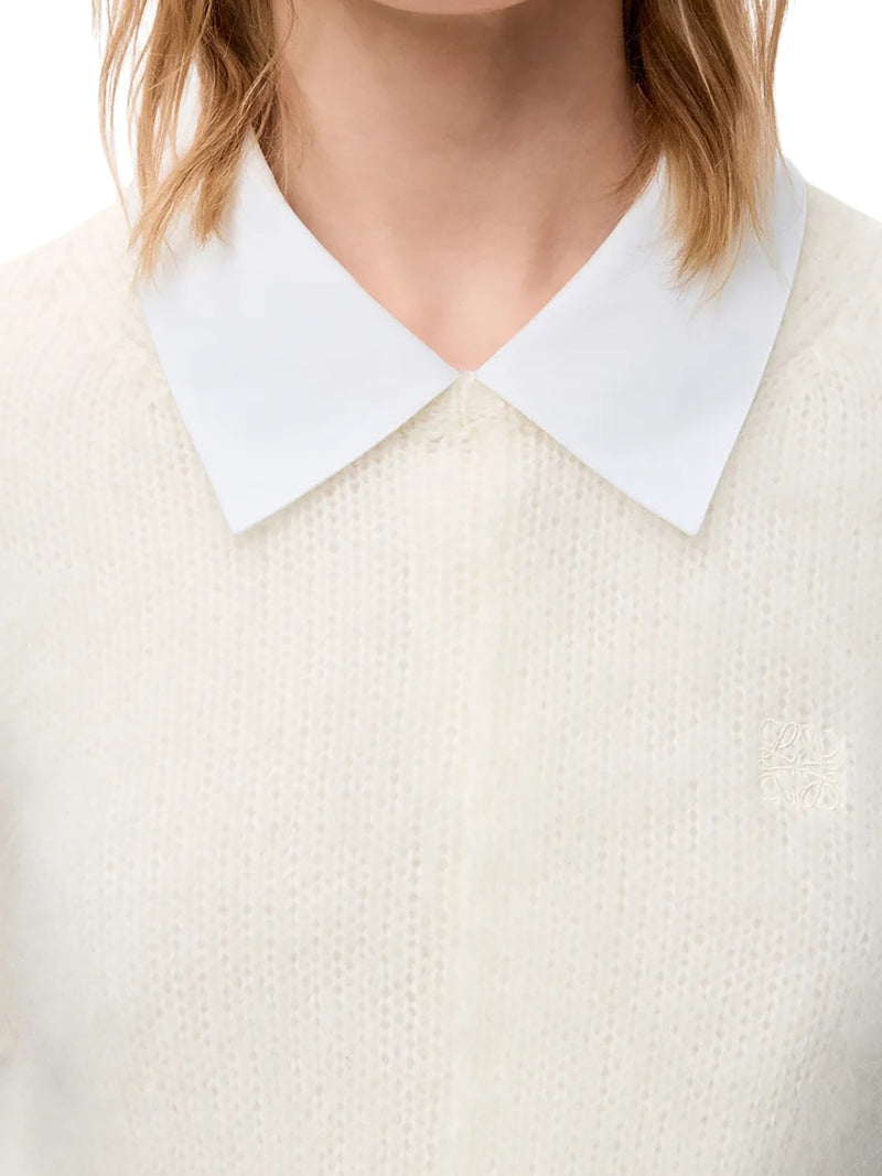 MOHAIR BLEND SHORT-SLEEVED SWEATER