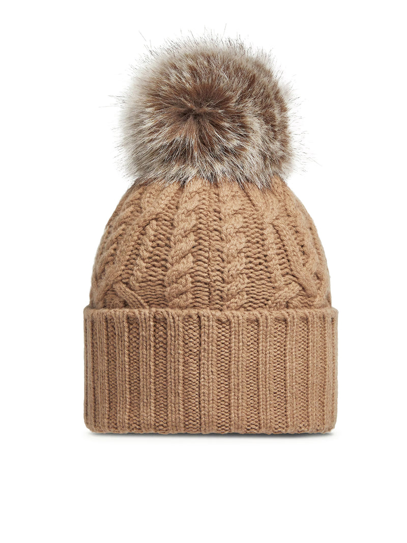 CASHMERE BLEND POM POM HAT