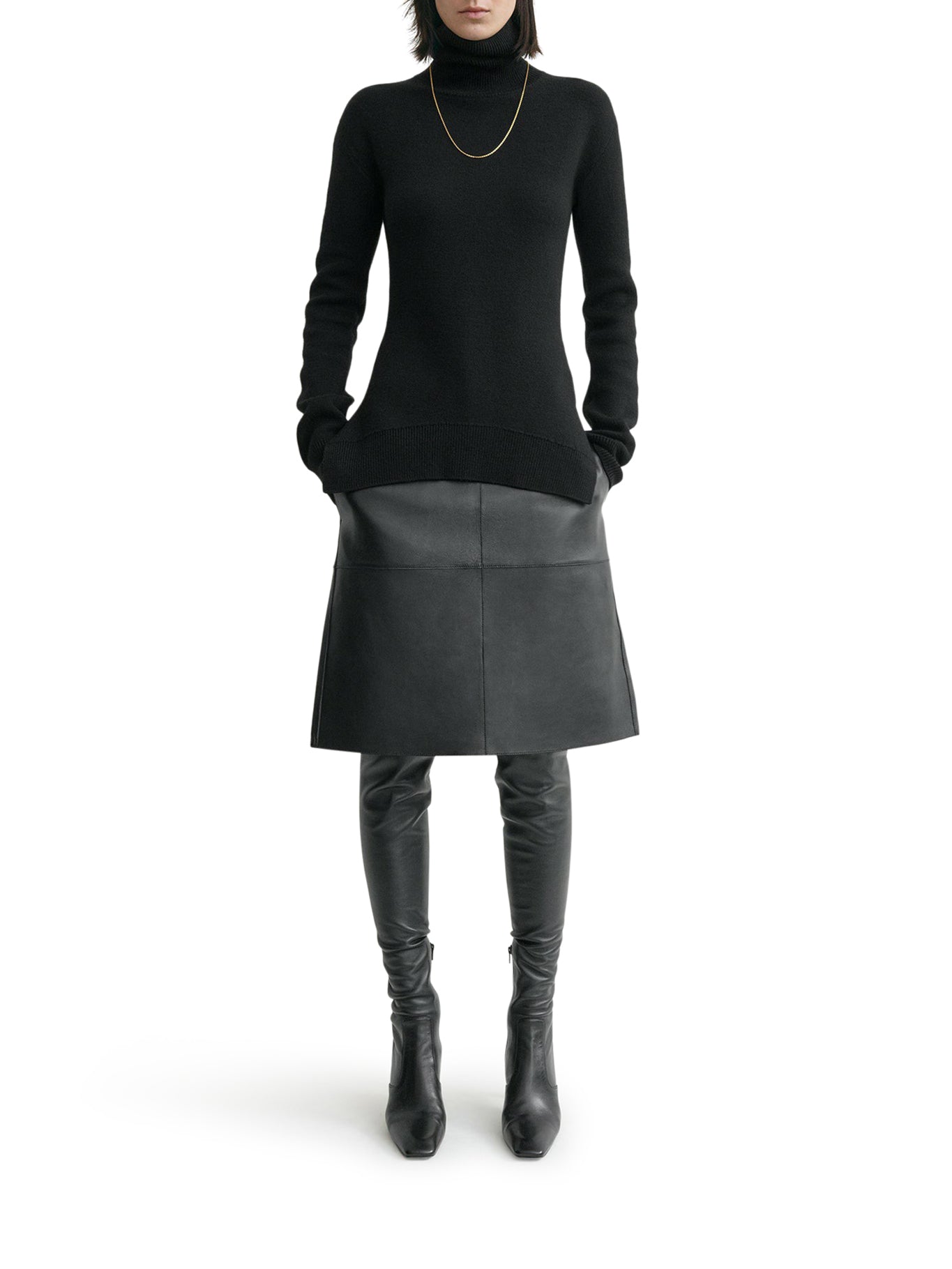 HIGH NECK WOOL SWEATER