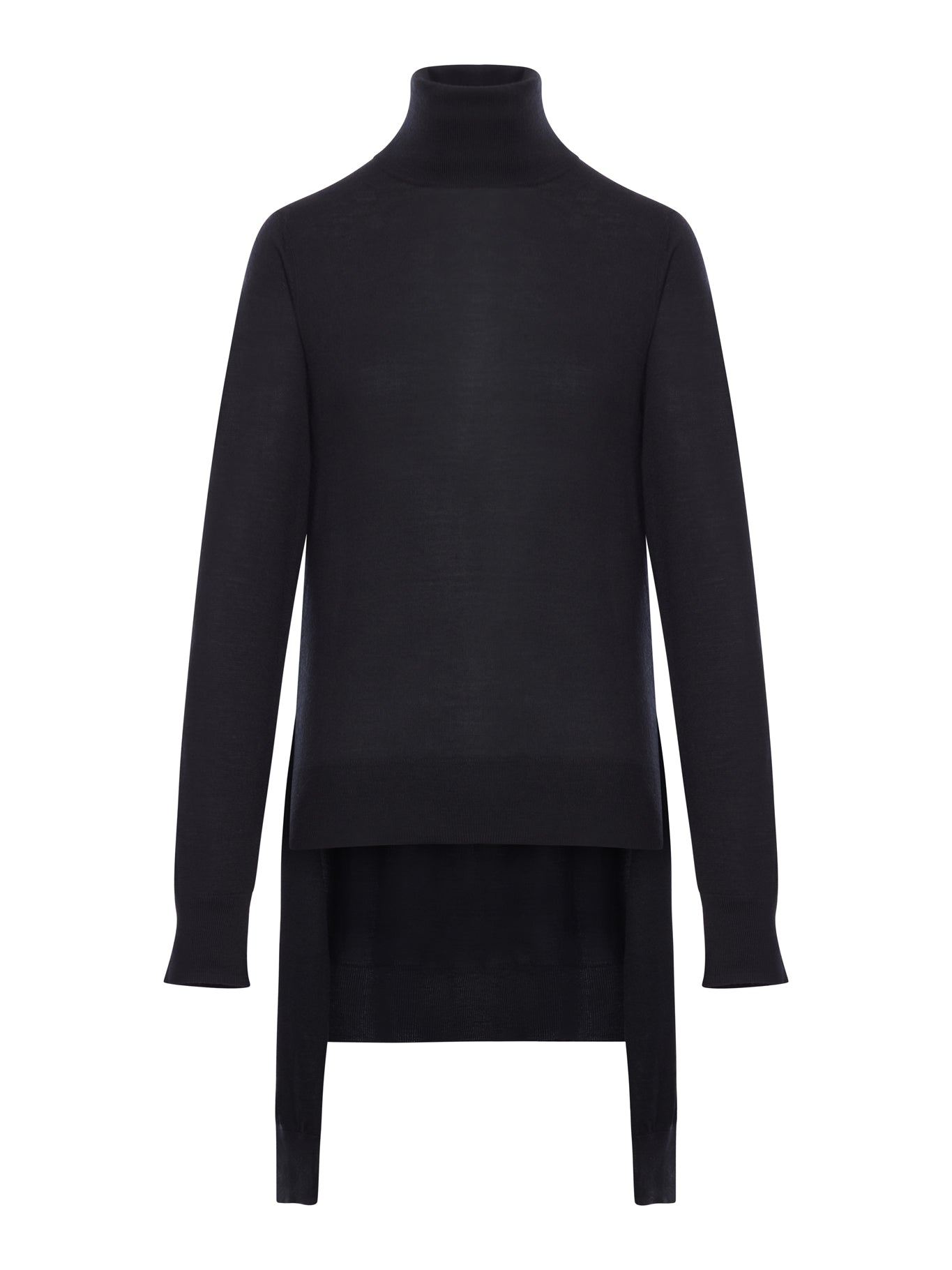 DOUBLE-SLEEVED WOOL TURTLENECK