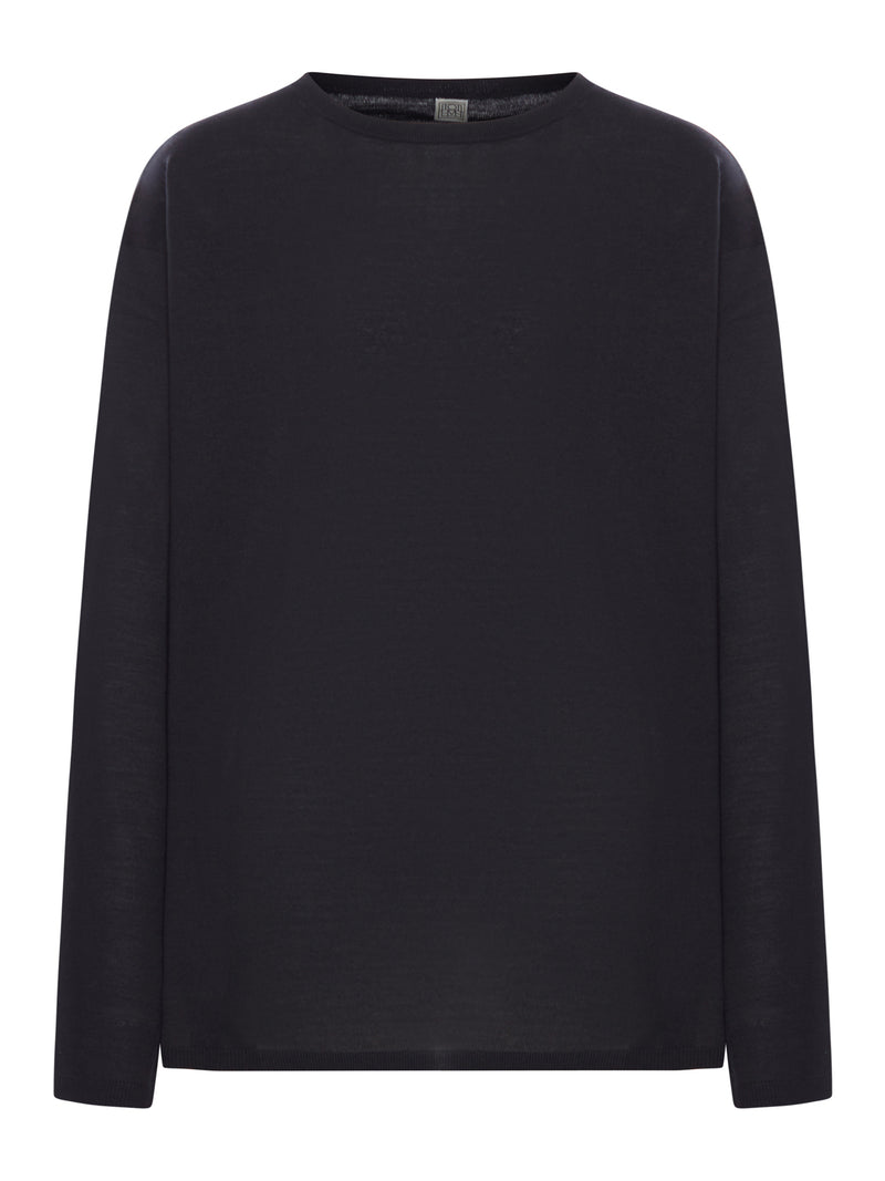 LONGLINE WOOL BLEND SWEATER