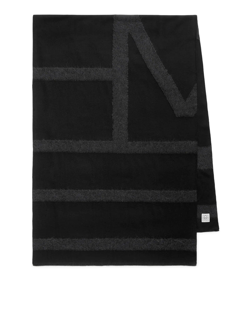 MONOGRAM TWILL SCARF