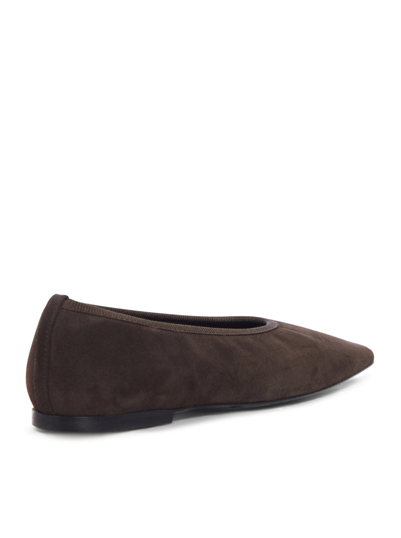 MINIMALIST SUEDE BALLET FLATS