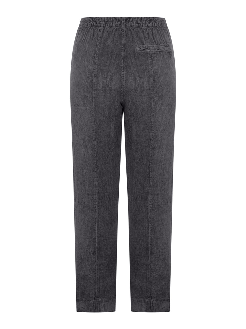 REGULAR FIT VELVET RIBBED TROUSERS