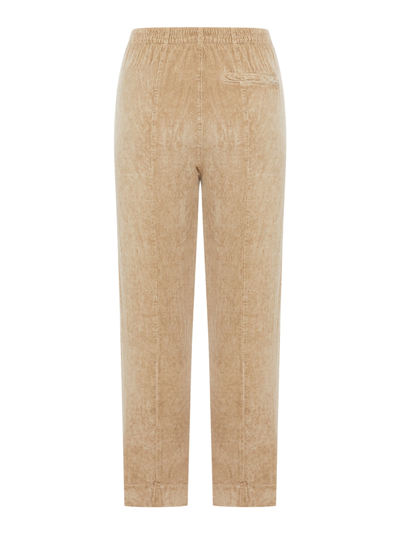 REGULAR FIT VELVET RIBBED TROUSERS