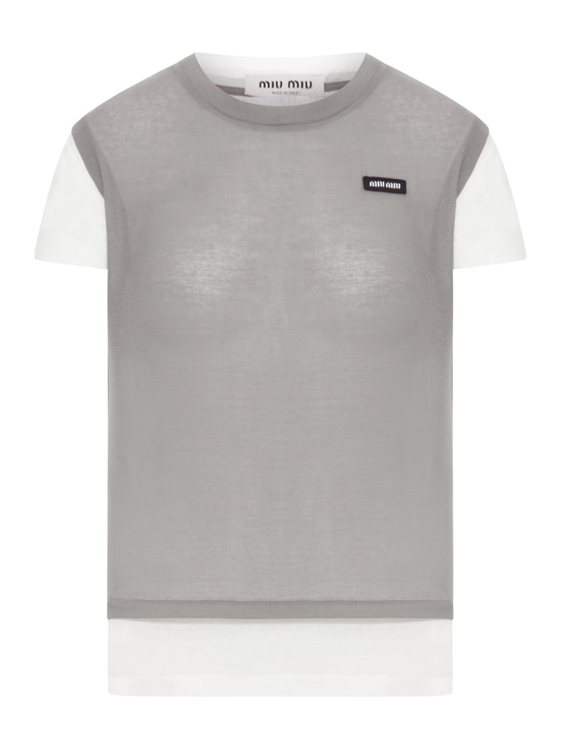DOUBLE-LAYER JERSEY T-SHIRT
