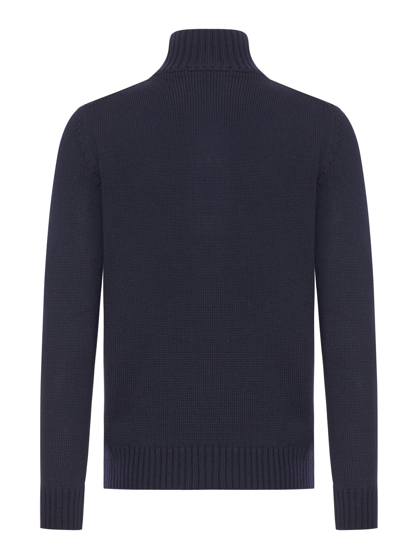 WOOL HIGH NECK CARDIGAN