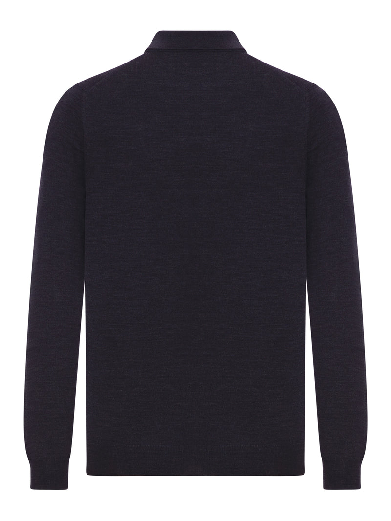 POLO SHIRT IN FINE COMBED WOOL