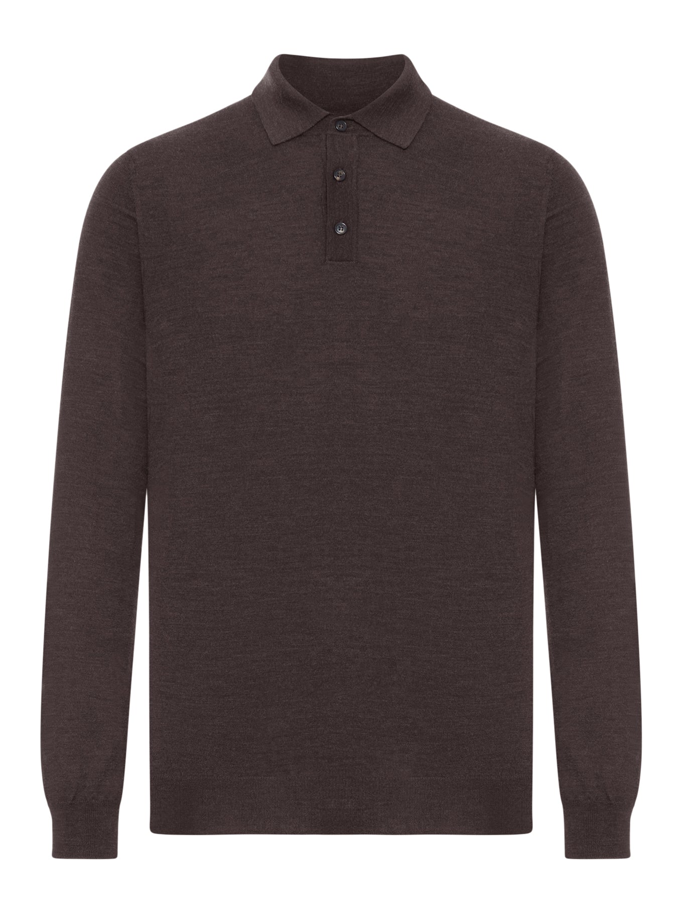 POLO SHIRT IN FINE COMBED WOOL