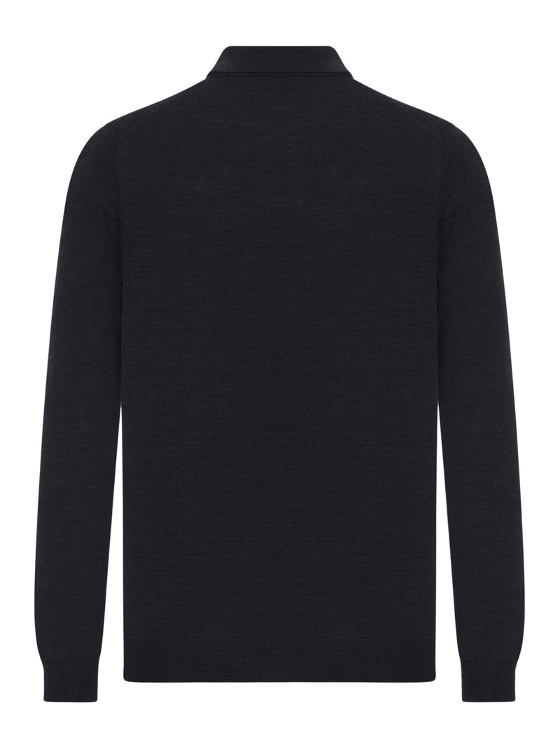 POLO SHIRT IN FINE COMBED WOOL