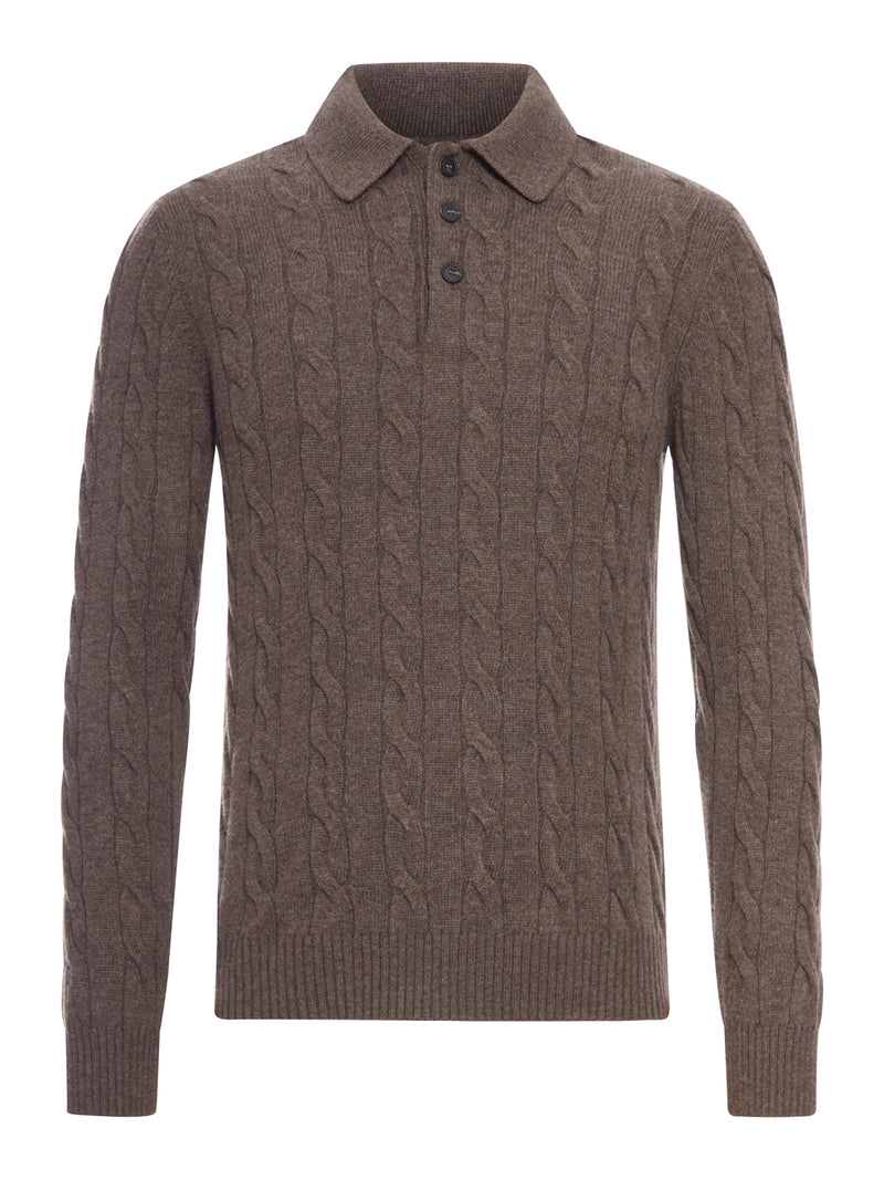 POLO SHIRT WITH WOVEN PATTERN