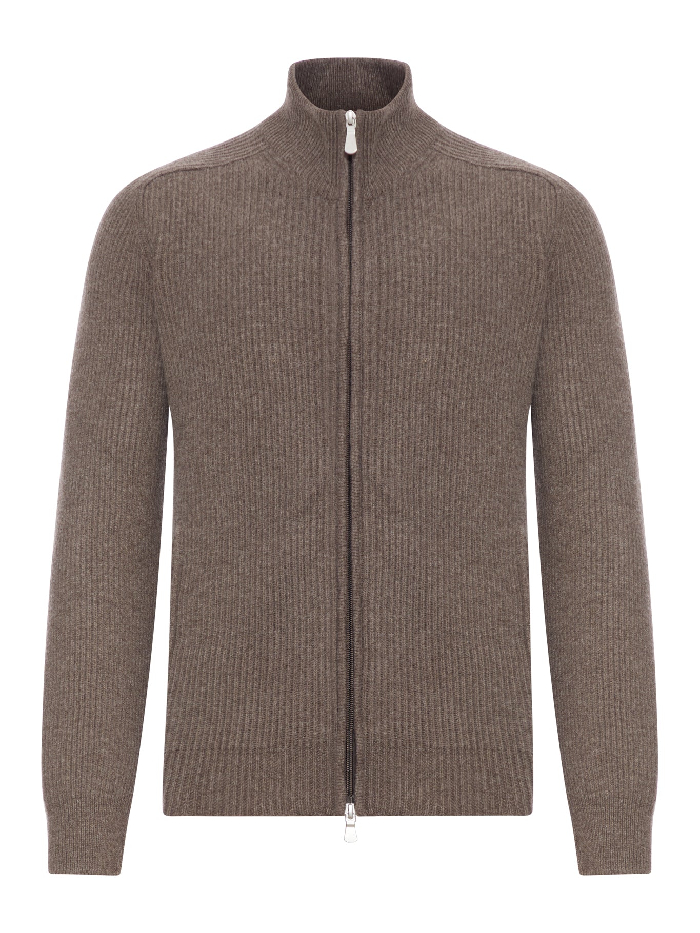 WOOL SWEATER WITH ZIP