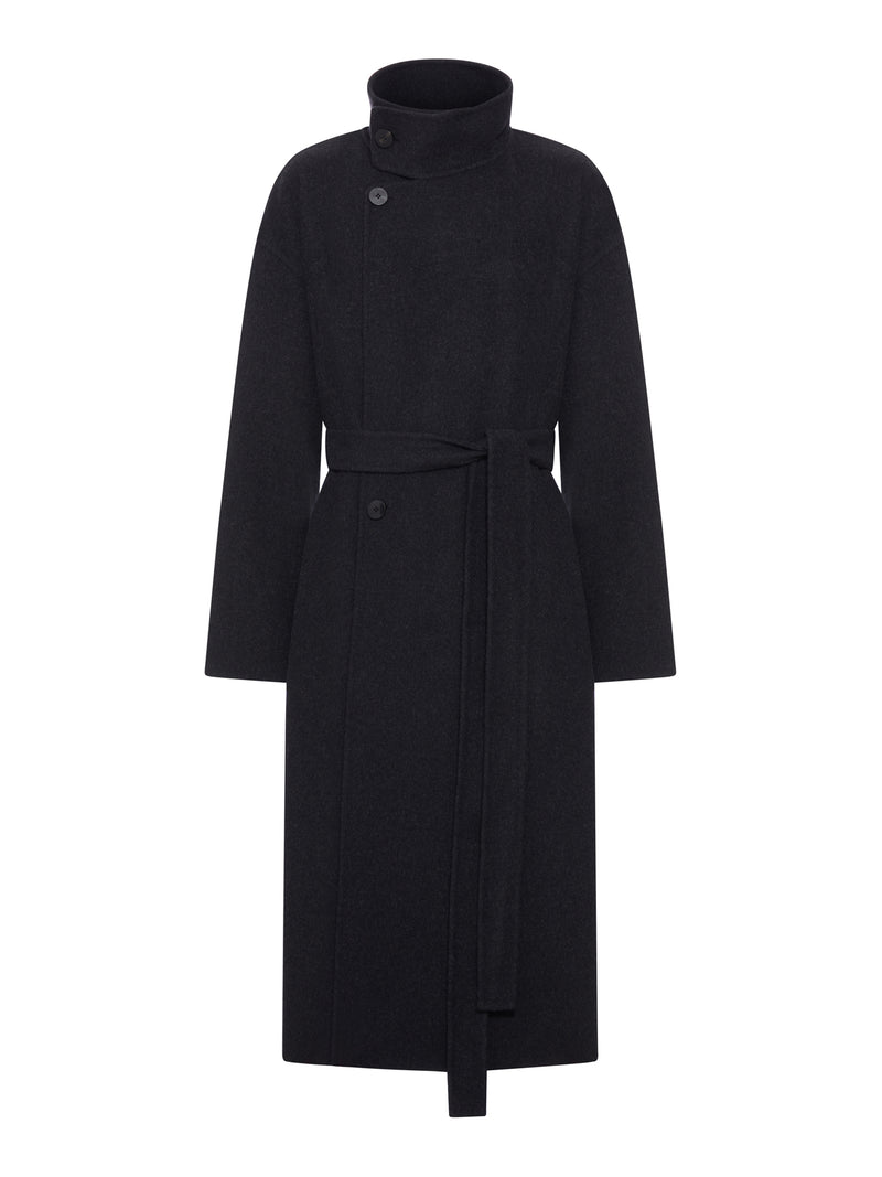 HIGH NECK WOOL COAT