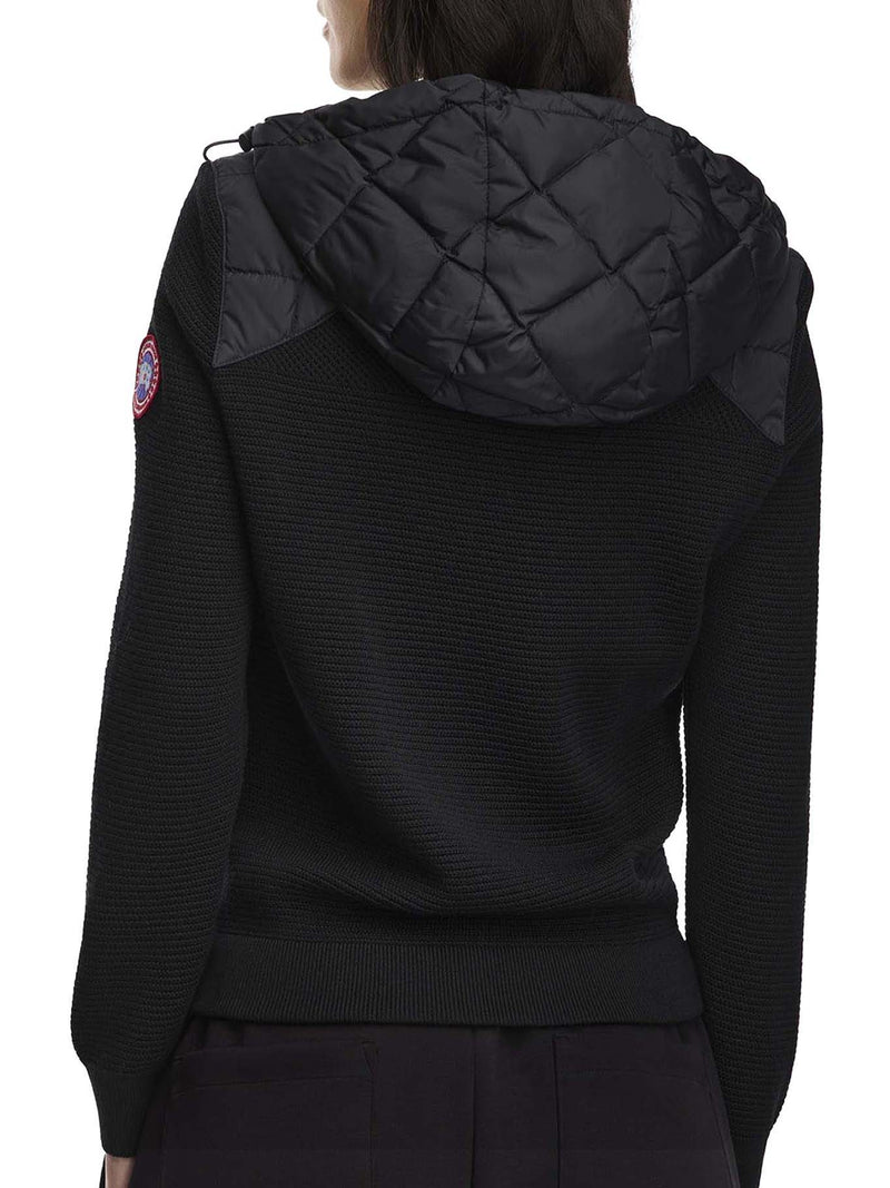 HYBRIDGE® QUILTED KNIT HOODED JACKET