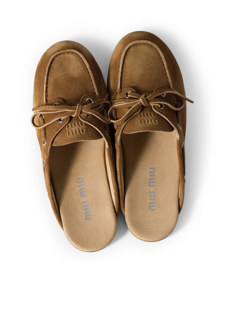 SABOT IN DÉLAVÉ SUEDE LEATHER