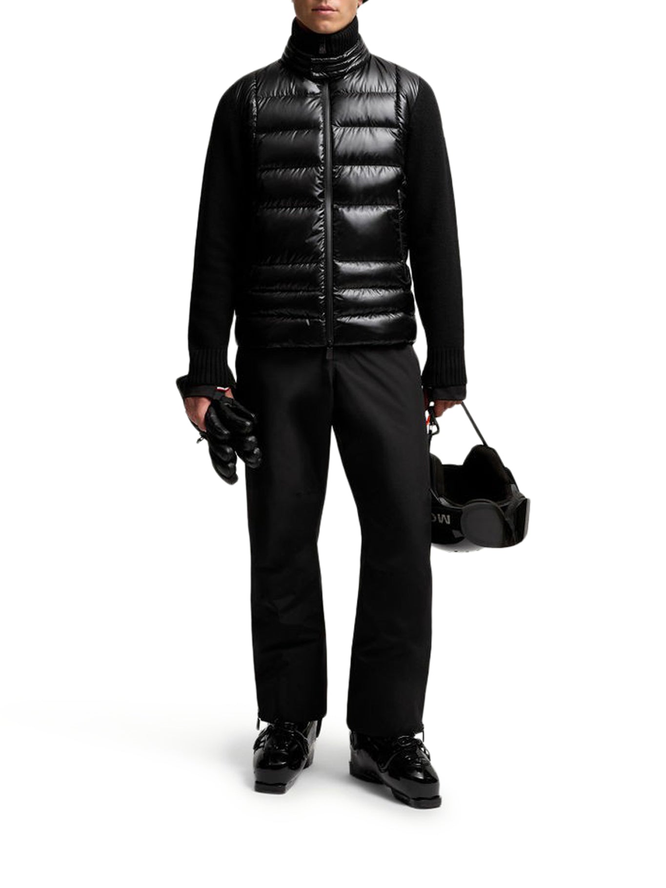 WOOL PADDED CARDIGAN WITH ZIP