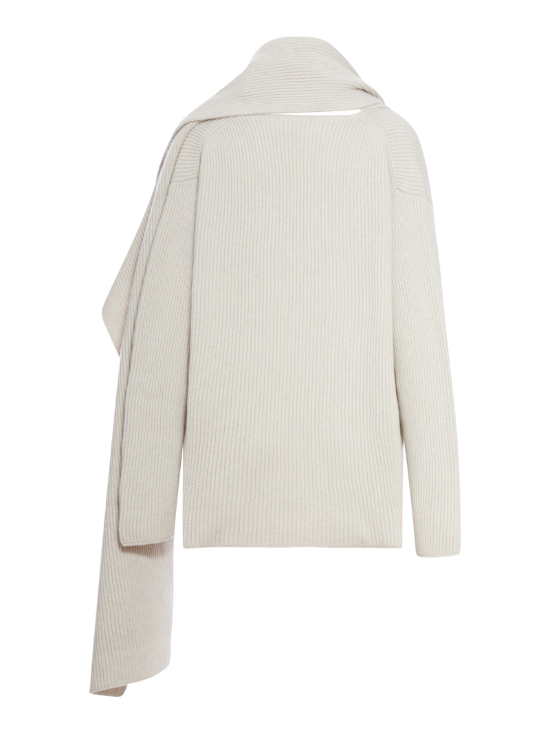 MUCCHIO SWEATER WITH SCARF NECK