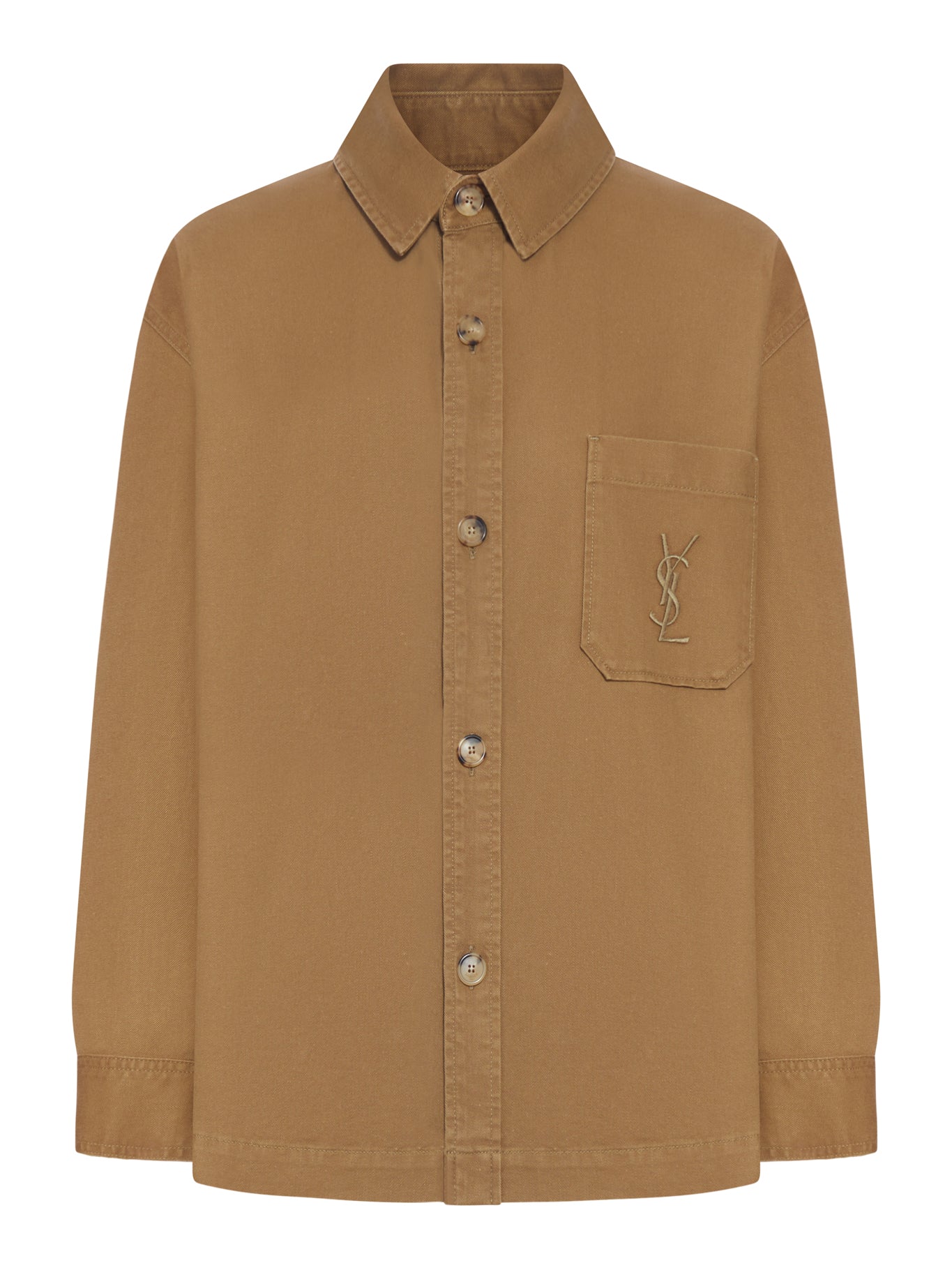 CASSANDRE OVERSHIRT IN COTTON AND LINEN GABARDINE