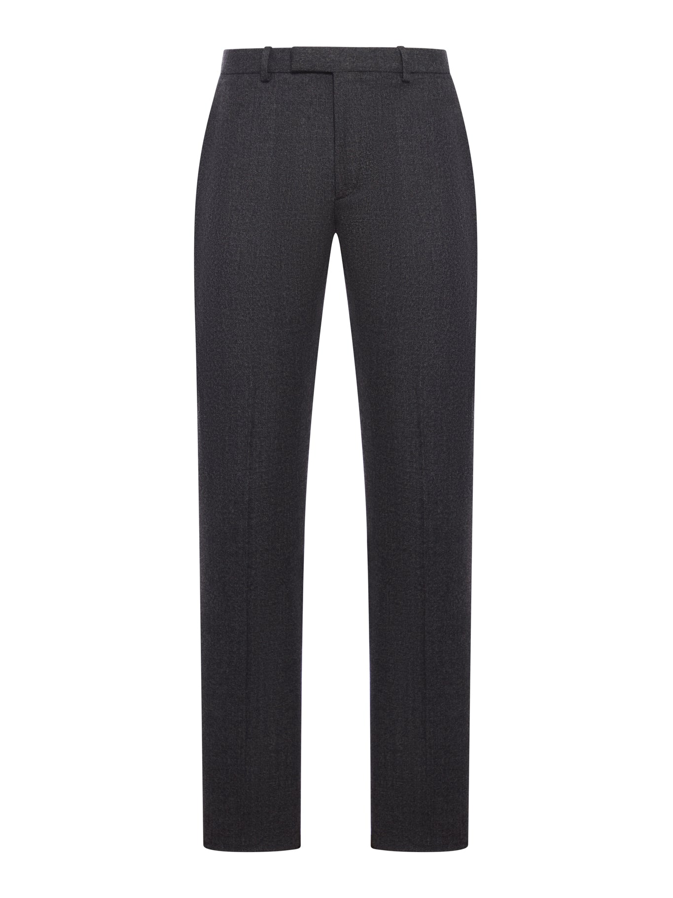 TROUSERS IN MOULINÉ WOOL FABRIC