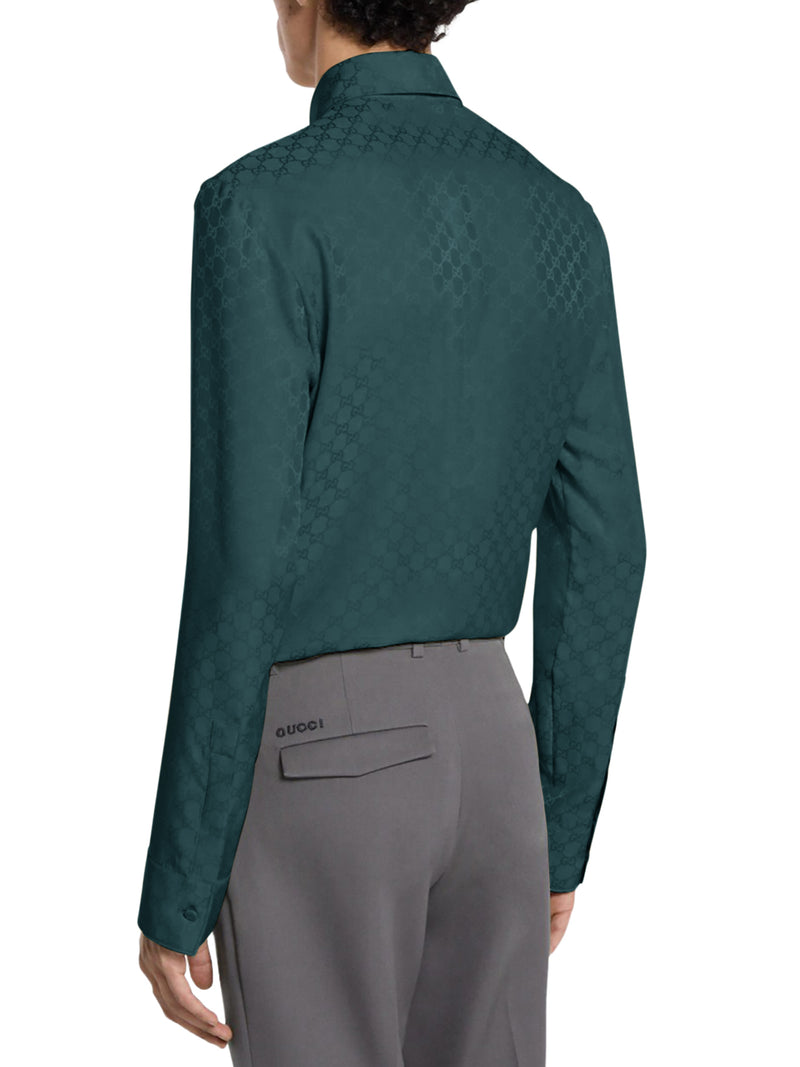 GG JACQUARD SILK SHIRT