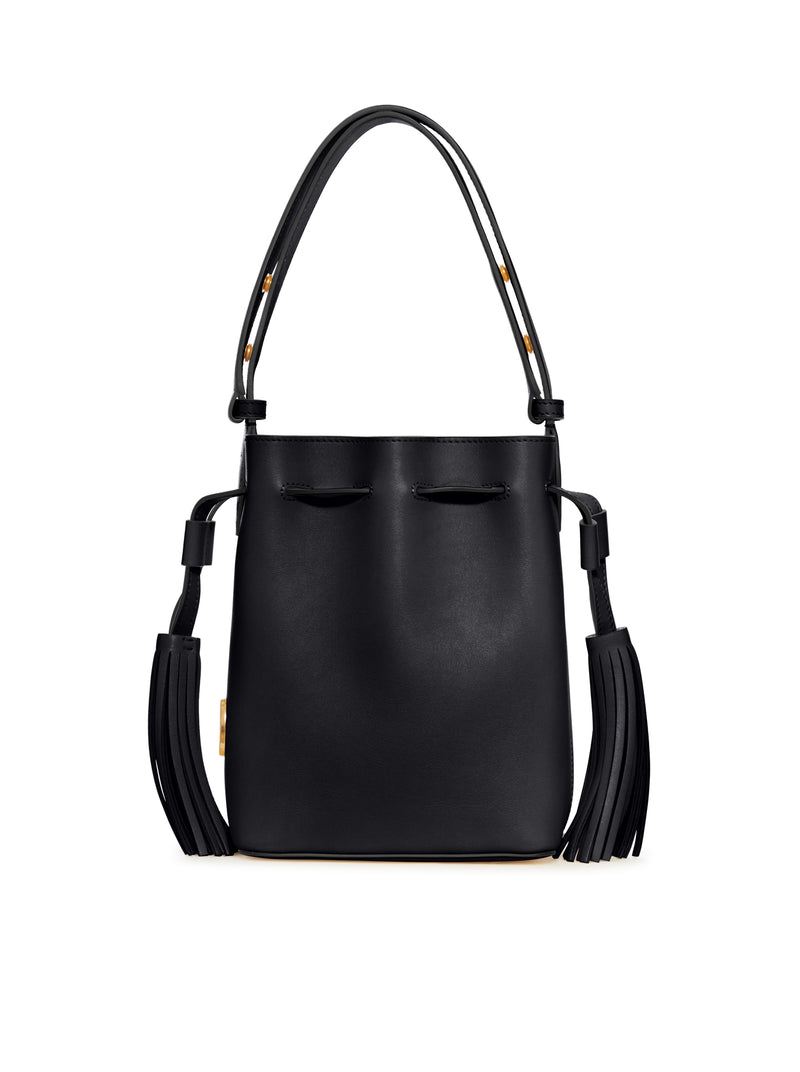 SMALL LEATHER BUCKET BAG