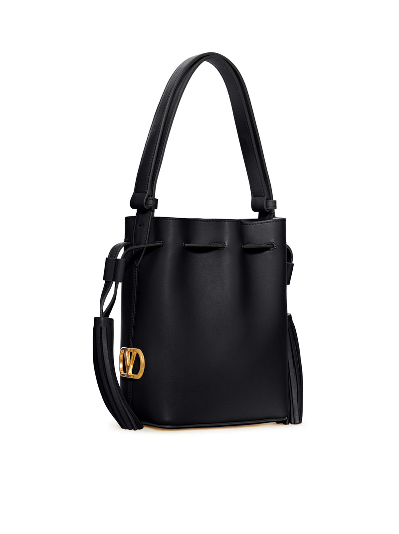 SMALL LEATHER BUCKET BAG
