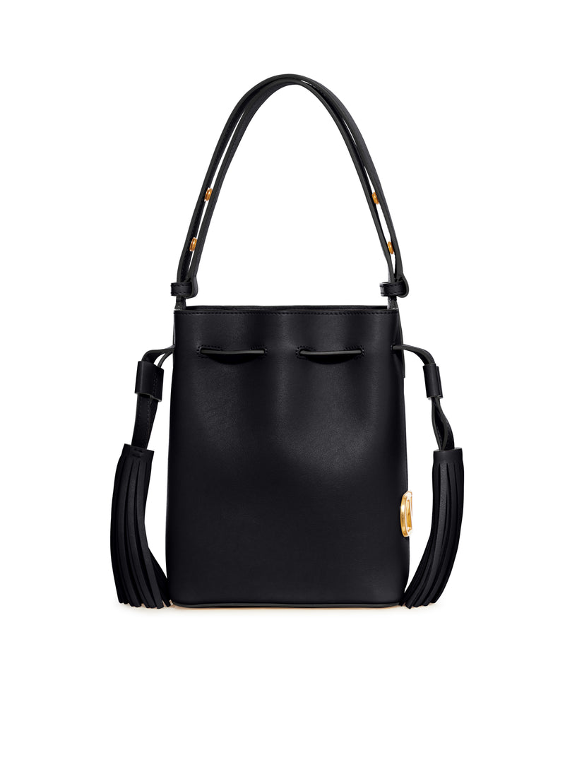 SMALL LEATHER BUCKET BAG