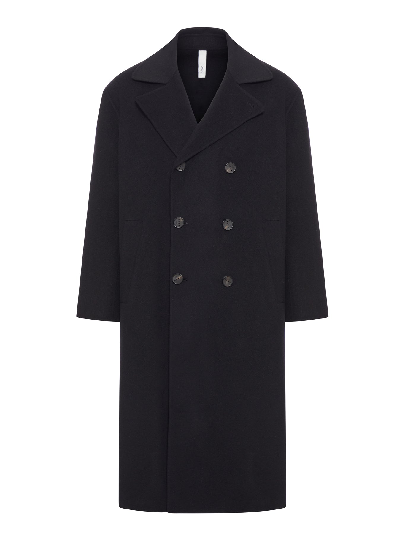 DOUBLE-BREASTED WOOL COAT