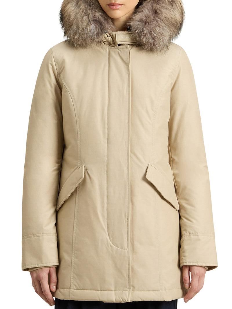 ARCTIC PARKA IN RAMAR CLOTH WITH REMOVABLE FUR