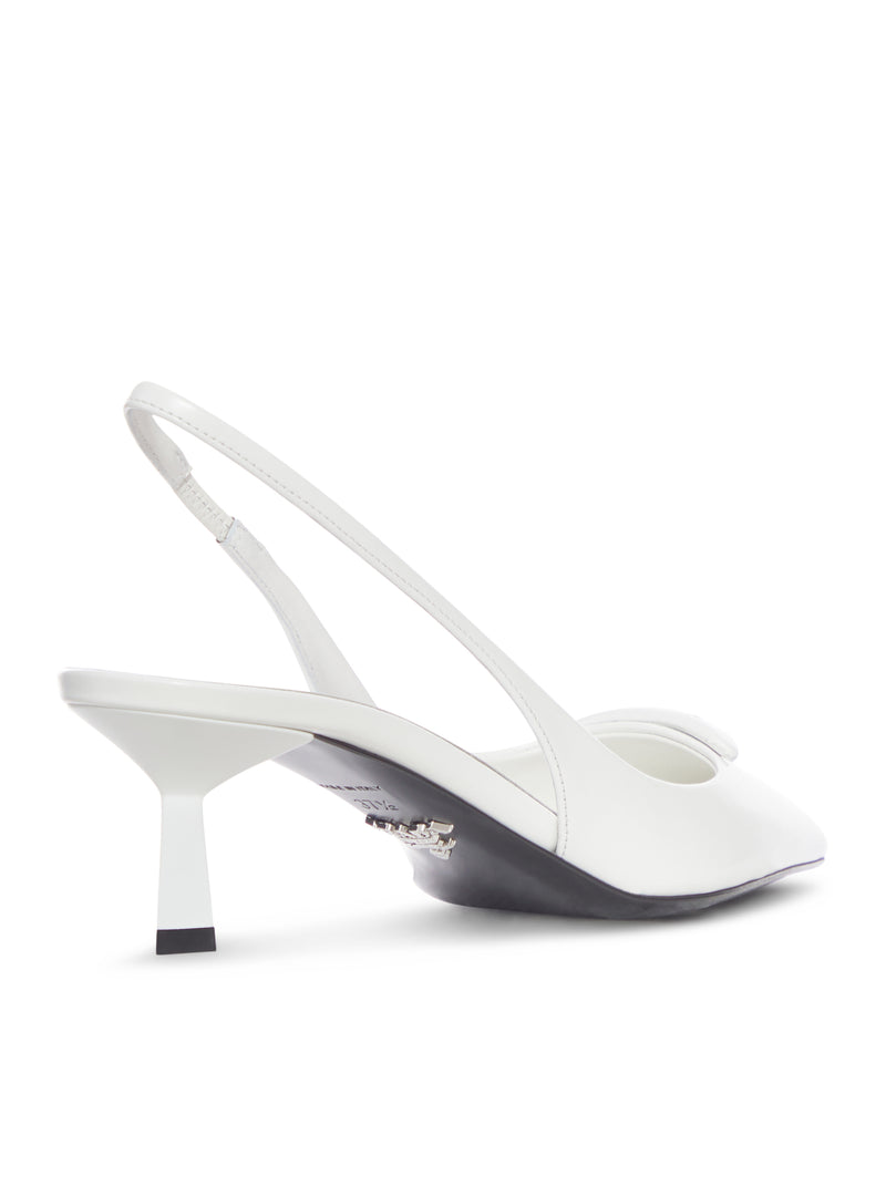 BRUSHED LEATHER SLINGBACK DÉCOLLETÉ