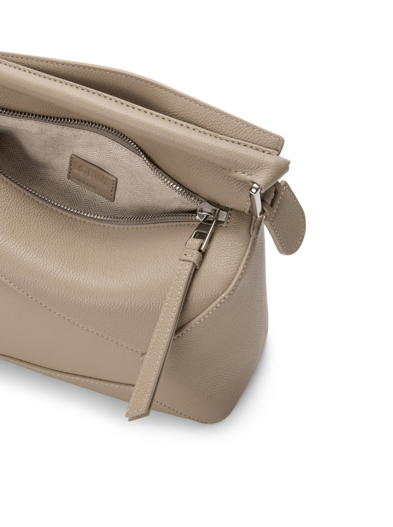 SMALL PUZZLE EDGE BAG IN GRAINED CALFSKIN