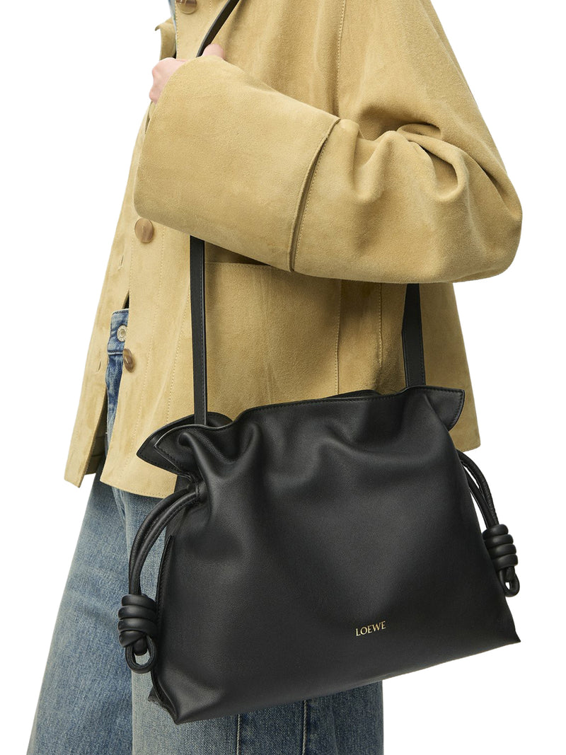 MEDIUM FLAMENCO CLUTCH BAG IN CALFSKIN NAPPA