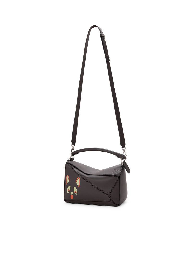 FUTURIST CAT SMALL PUZZLE BAG IN CALFSKIN