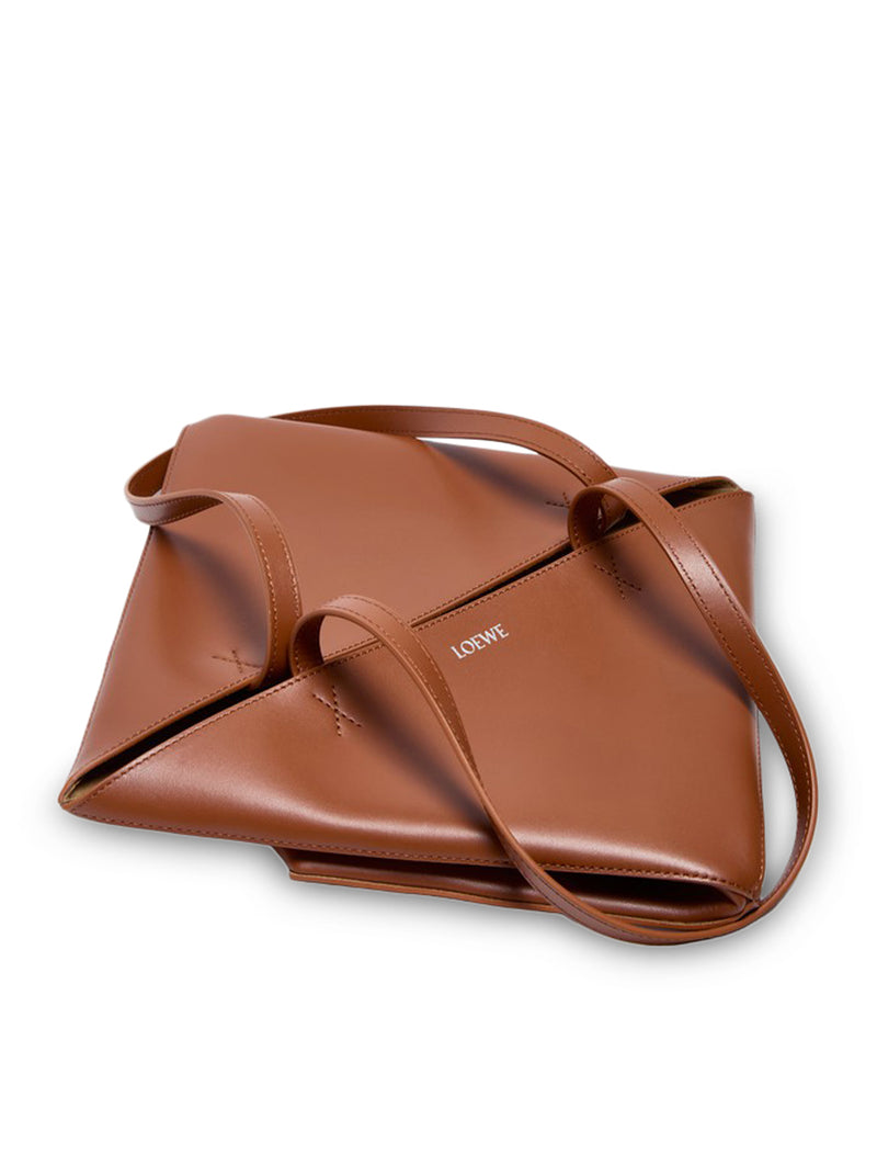 PUZZLE FOLD TOTE BAG IN POLISHED CALFSKIN