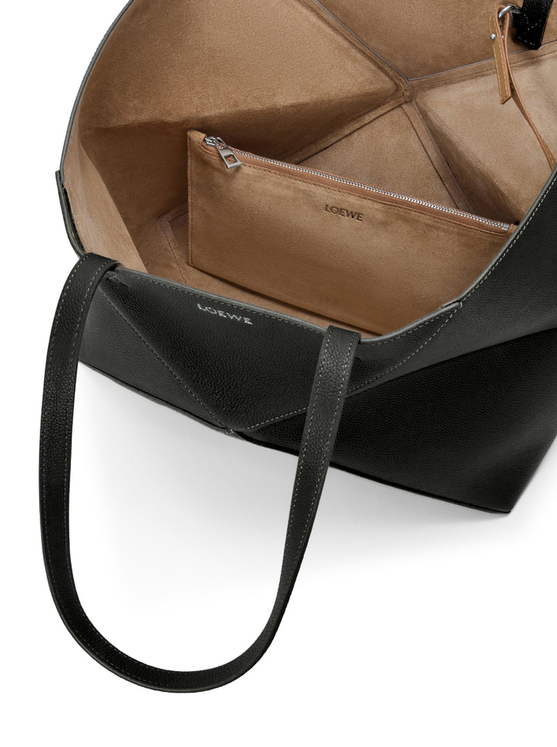 MEDIUM PUZZLE FOLD HORIZONTAL TOTE BAG IN GRAINED CALFSKIN