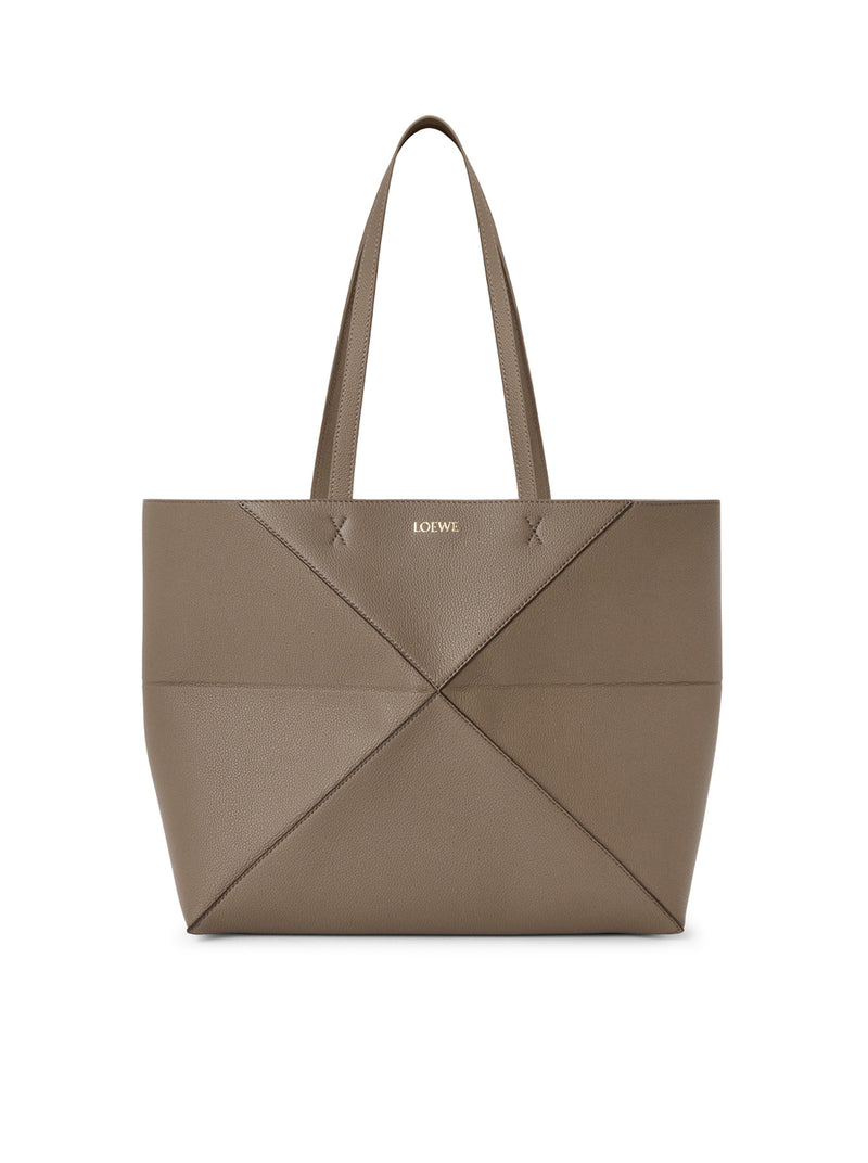 MEDIUM PUZZLE FOLD HORIZONTAL TOTE BAG IN GRAINED CALFSKIN