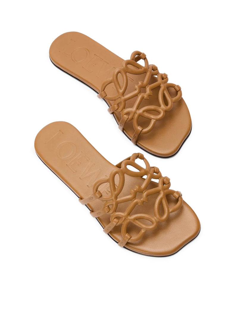 ANAGRAM PETAL SLIDE IN CALFSKIN