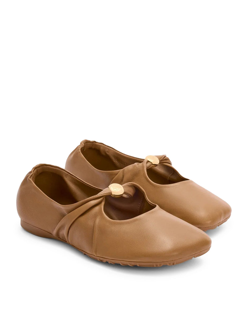 PEBBLE BALLERINAS IN LAMBSKIN NAPPA
