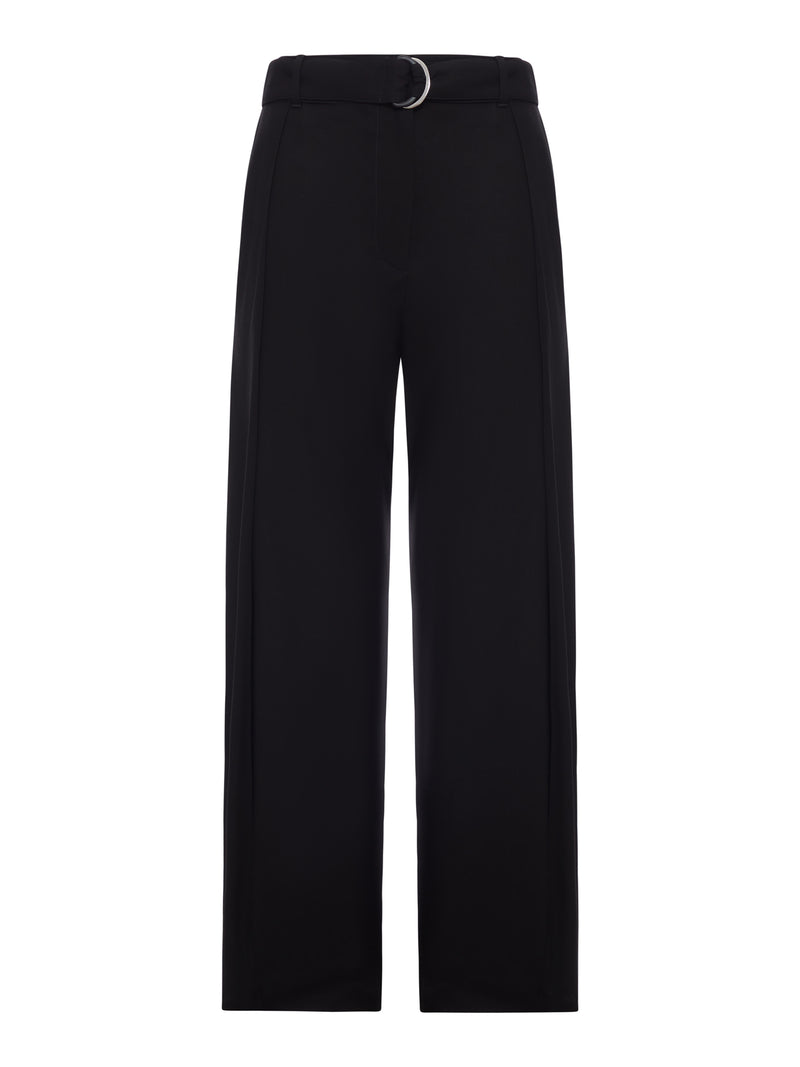 HIGH-WAISTED TAILORED WOOL TROUSERS