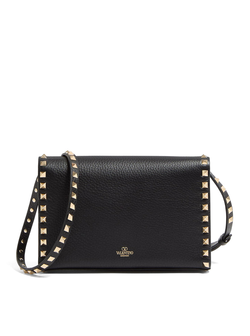 ROCKSTUD SMALL GARNET CALFSKIN CROSSBODY BAG