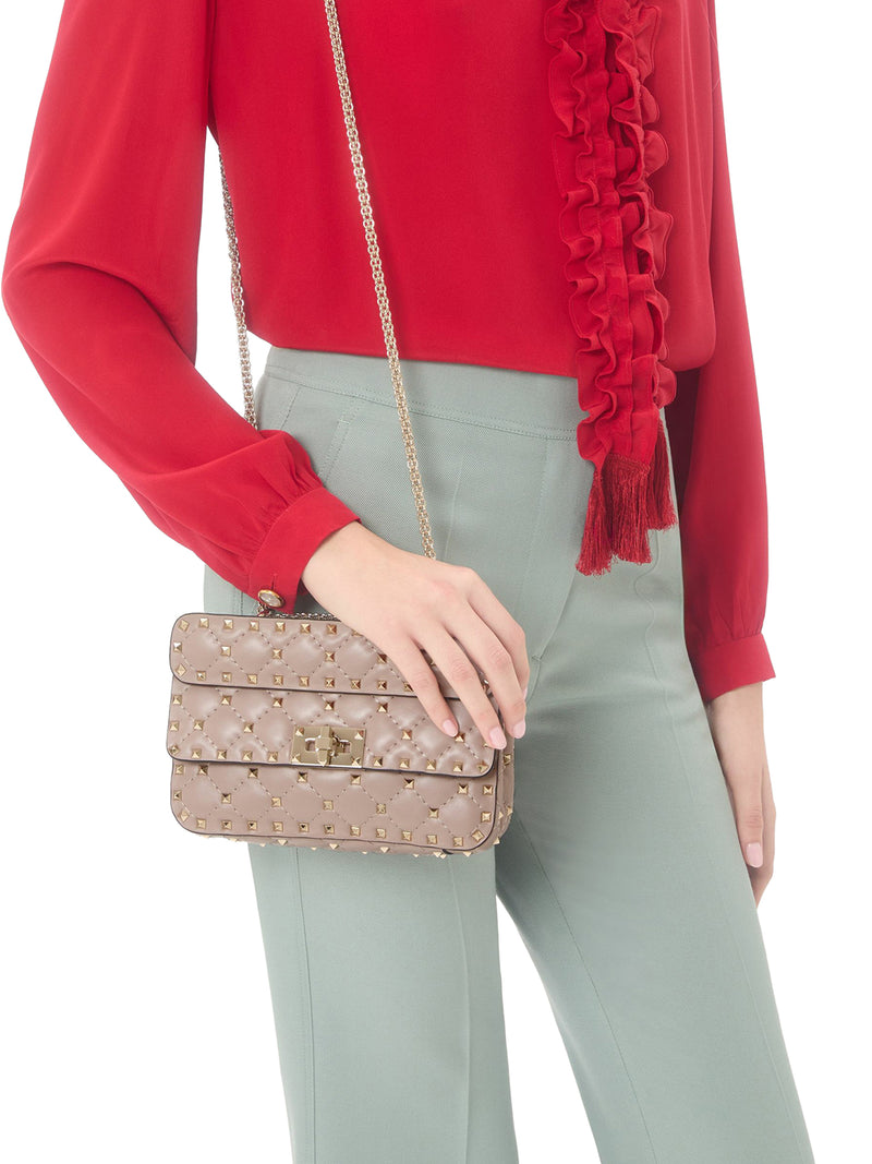 SMALL ROCKSTUD SPIKE NAPPA BAG
