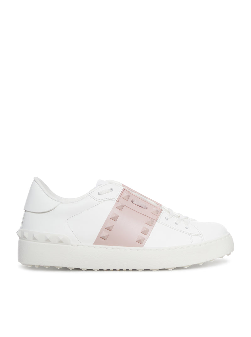 ROCKSTUD CALFSKIN SNEAKERS