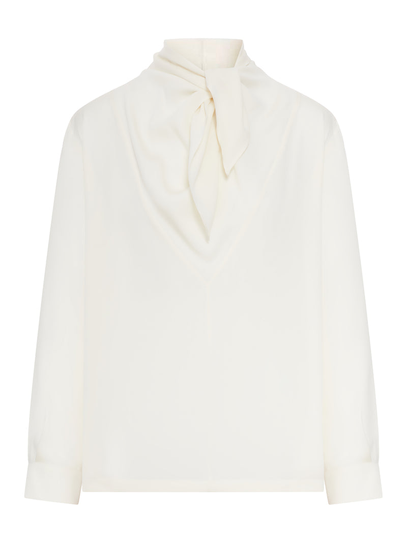 SILK CHARMEUSE BLOUSE