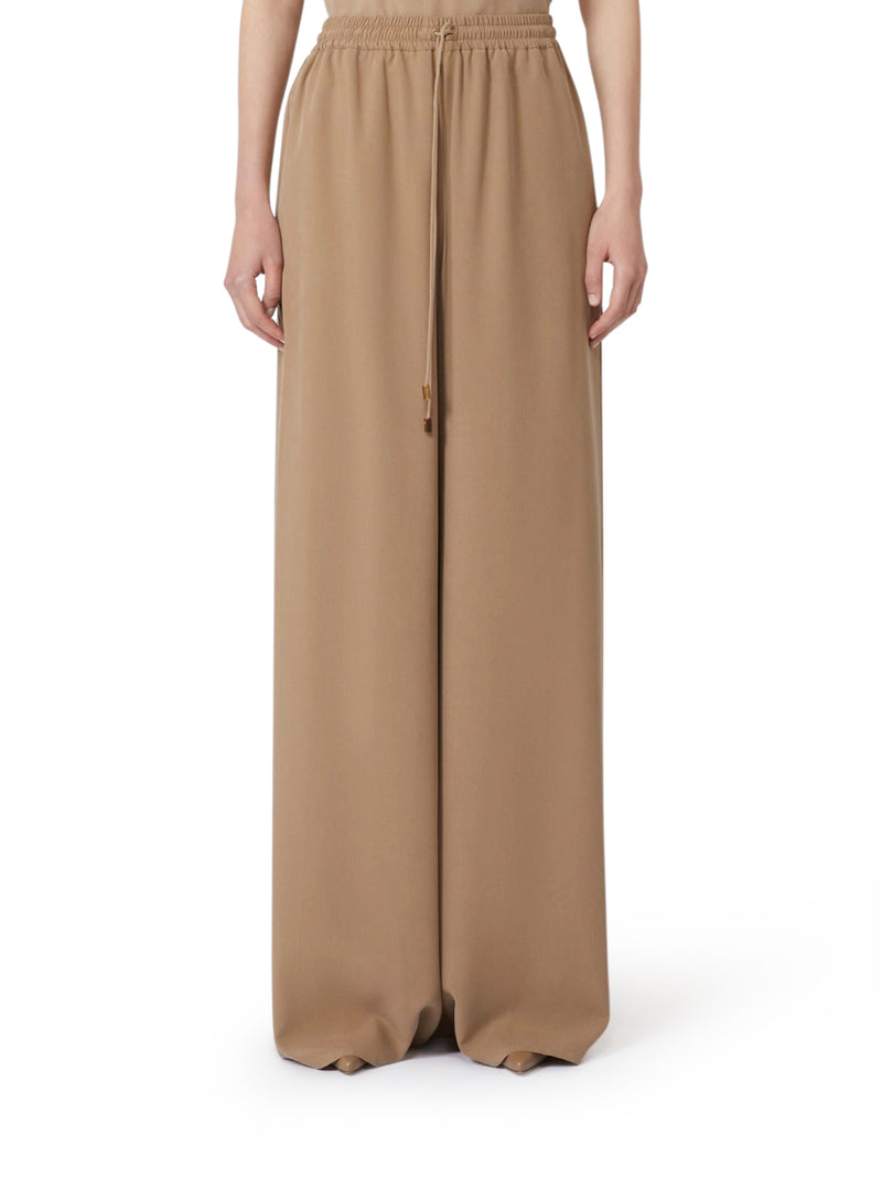 WIDE TROUSERS IN WASHED SILK