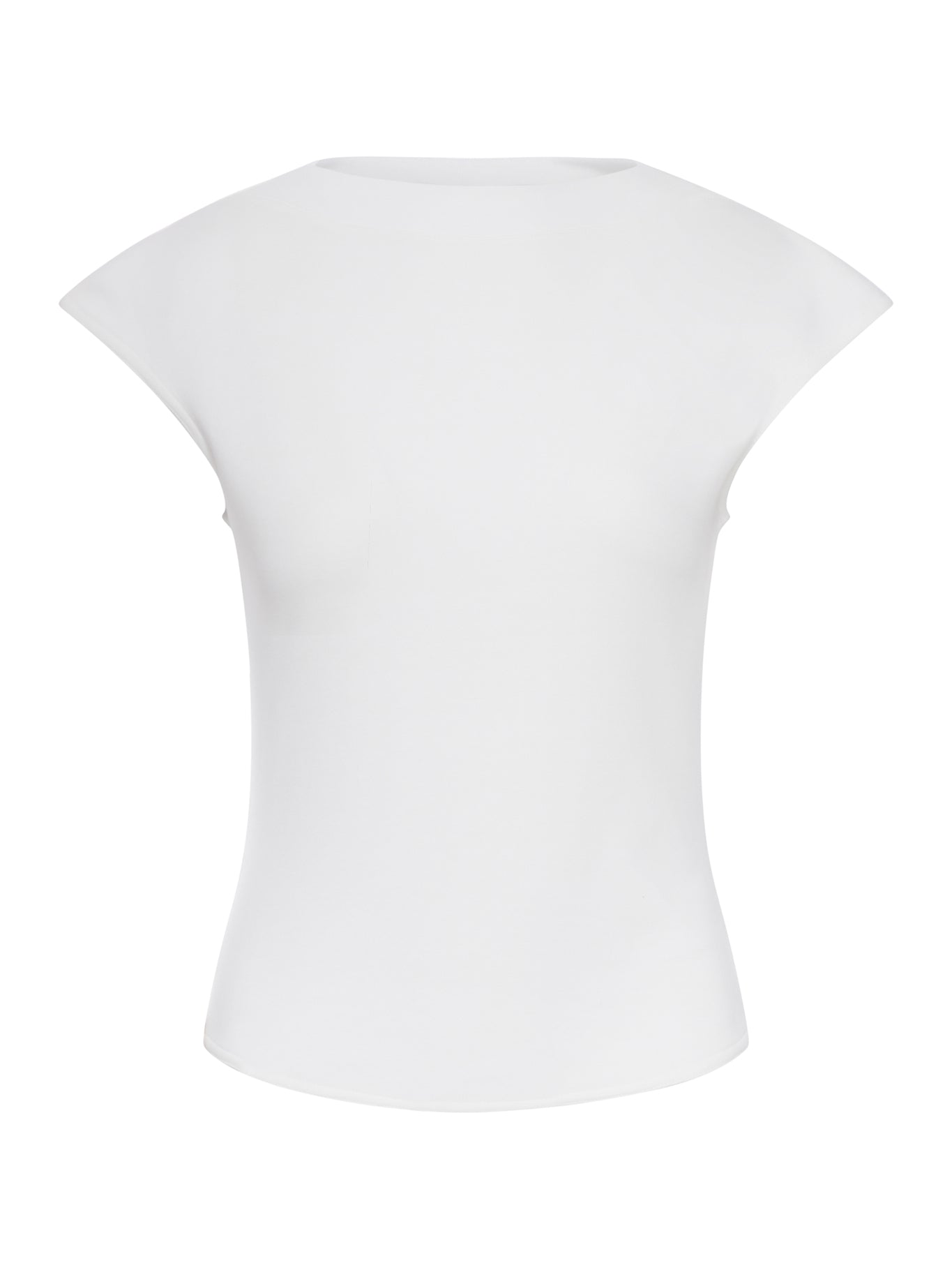 BASIC T-SHIRT WITH CURVED HEM