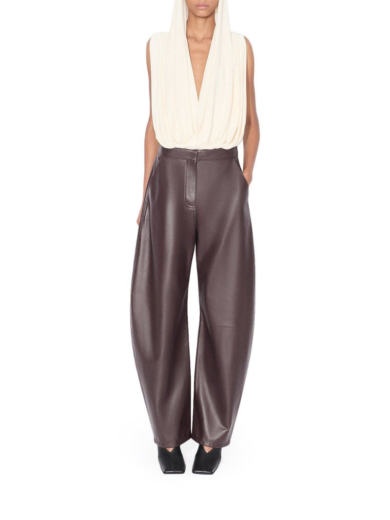 JERSEY BODYSUIT WITH HOOD