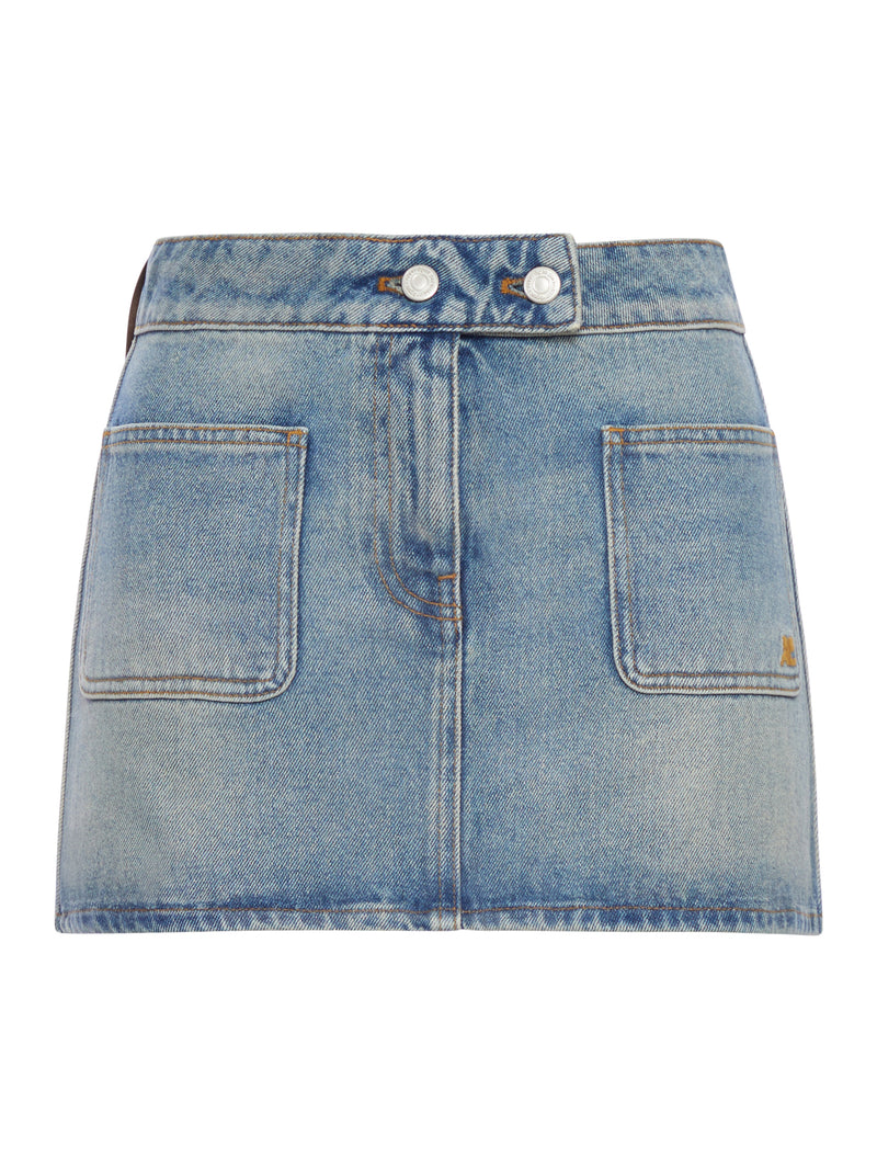 MINI-JUPE EN JEAN SIGNATURE
