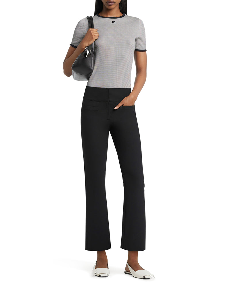 HOUNDSTOOTH CONTRAST T-SHIRT