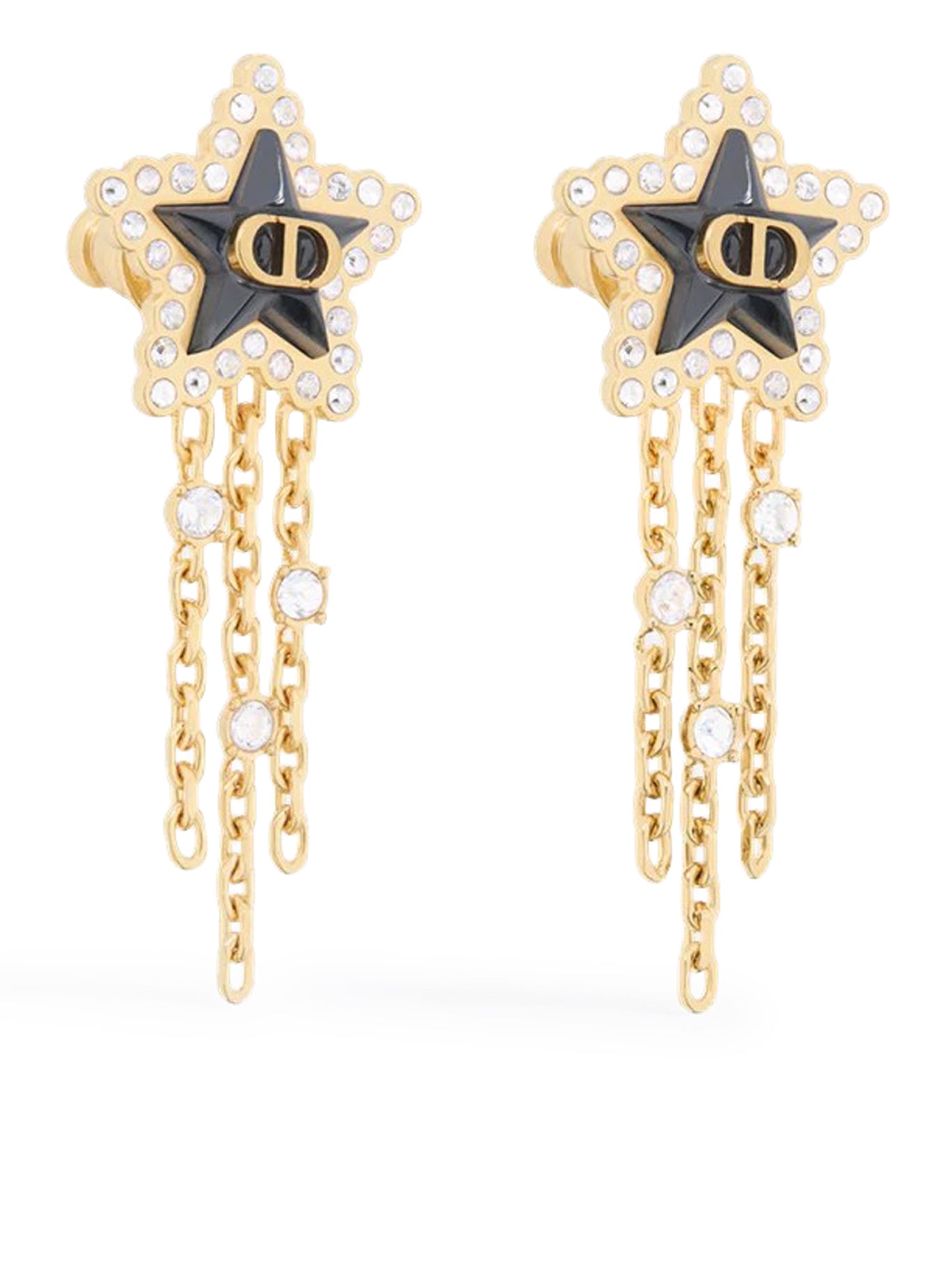 PETIT CD LUCKY BAROQUE GOLD-TONE METAL EARRINGS