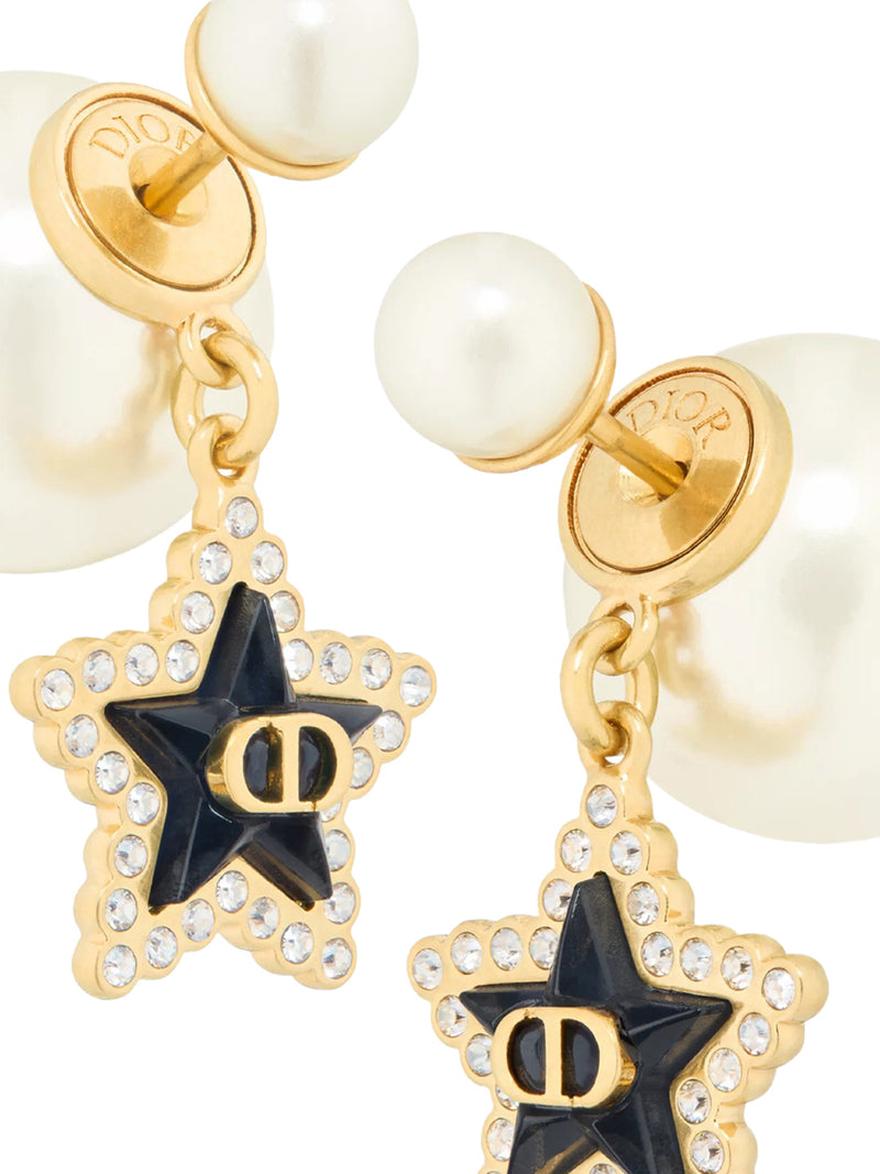 DIOR TRIBALES METAL EARRINGS WITH GOLD-TONE FINISH